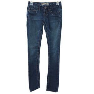 Buckle BKE Madison Skinny Jeans READ Low Rise Size 24 Stretch Dark Wash Denim